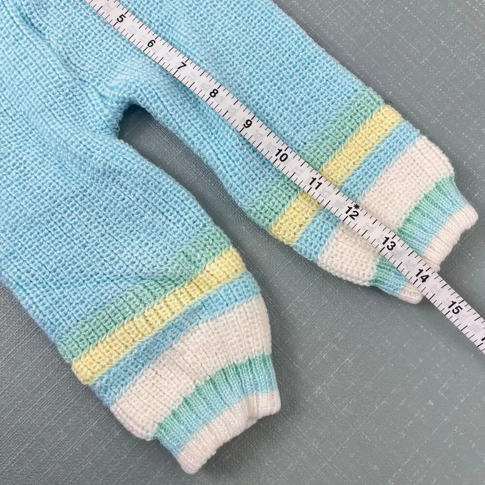 Vintage Two Piece Teddy Bear Balloon Sweater Set Baby Boy